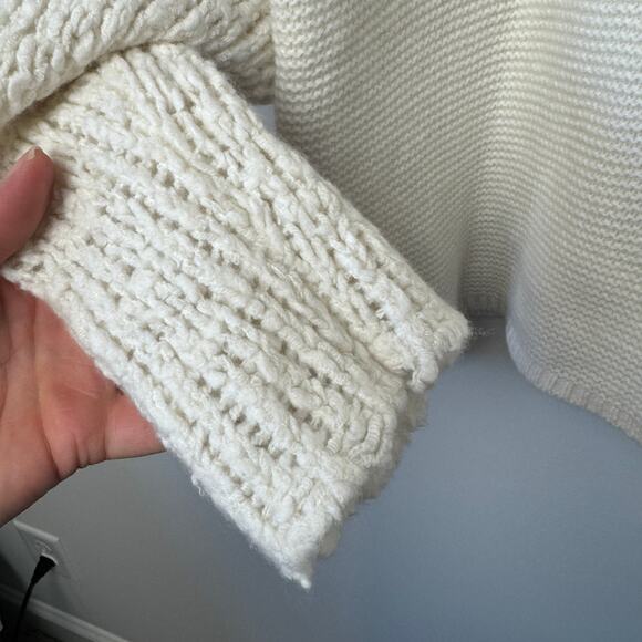 Sundance Winter White Cowl Neck Wool Blend Sweater - Picture 2 of 10